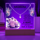 Heartfelt Keepsake Bundle: Personalized LED Acrylic Sign & Alluring Beauty Necklace - Dsflair