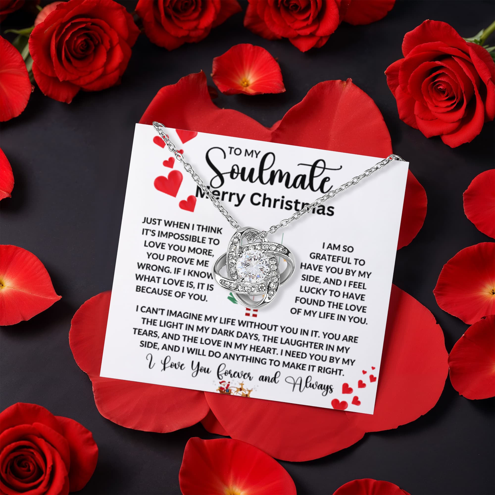Love Knot with Rotating Rose Gift Box meticulously preserved rose that never fades - Dsflair