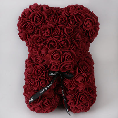 Charm and Love in Every Hug: 25cm Rose Teddy Bear for Valentine's Day