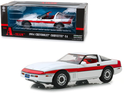 1984 Chevrolet Corvette C4 Convertible "The A-Team" TV Series 1/18 Diecast Model Car by Greenlight - Limited Edition