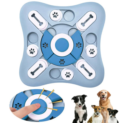 Dog puzzle toy with happy dogs