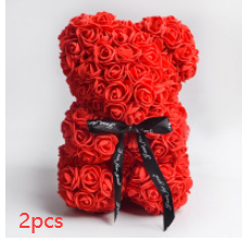 Charm and Love in Every Hug: 25cm Rose Teddy Bear for Valentine's Day