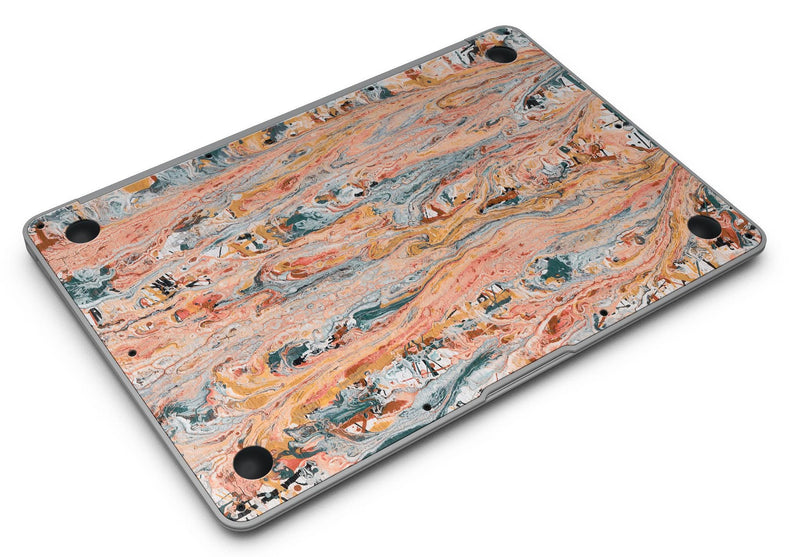 Abstract Wet Paint Coral Love - MacBook Air Skin Kit -  Flair 