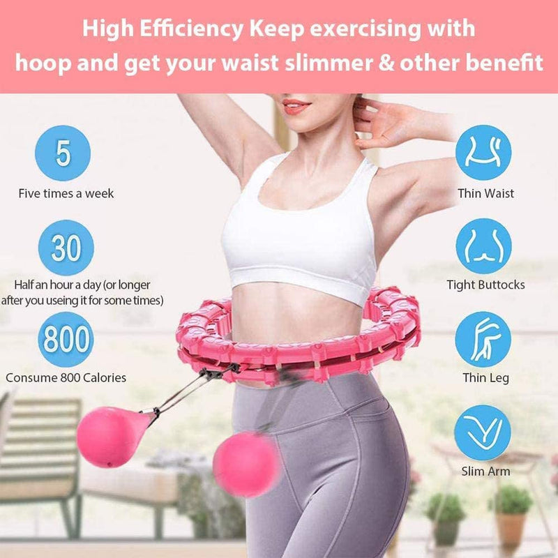 18-24Knots Adjustable Exercise Hoop Smart Exercise Hoop Weight Loss -  Flair 