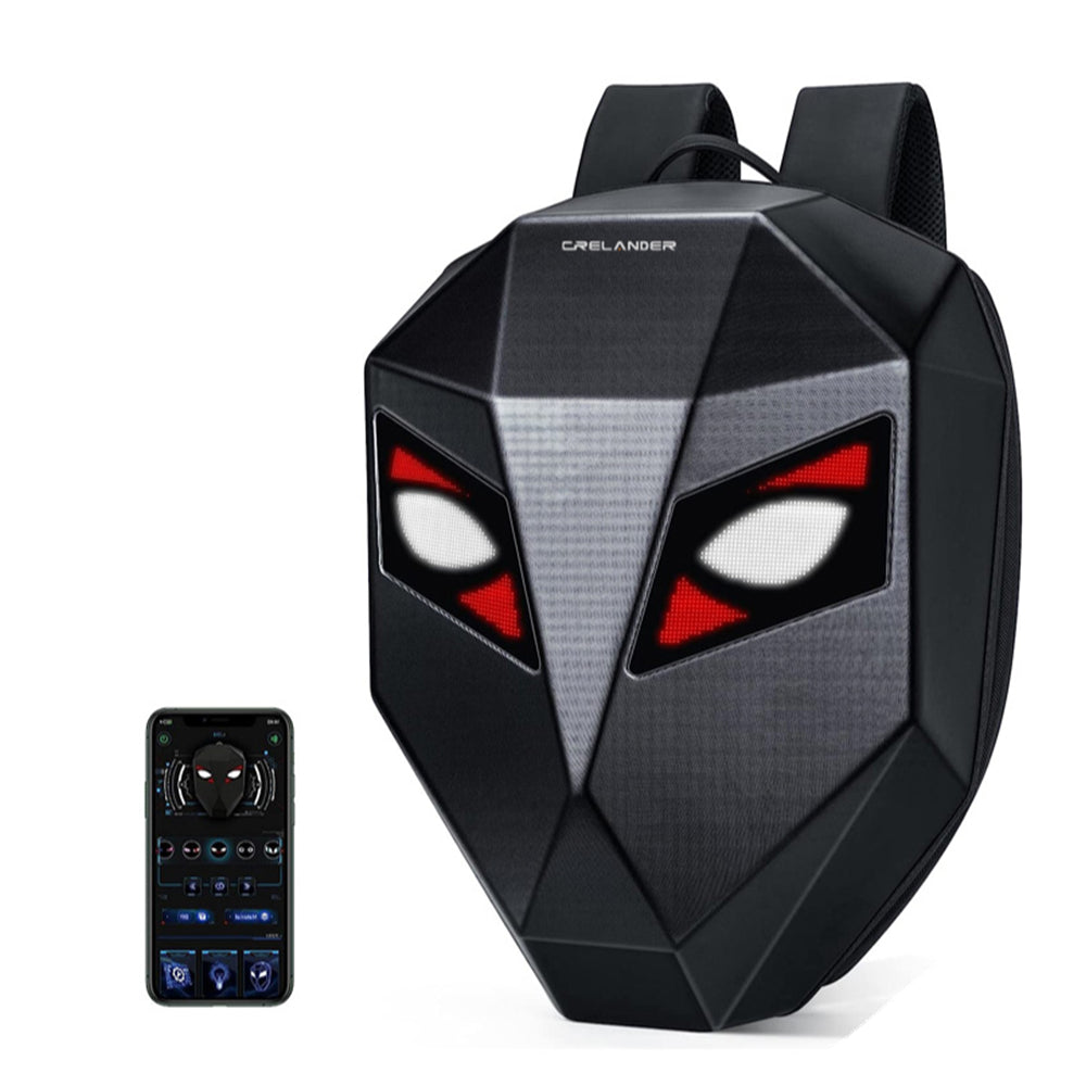 CRELANDER LED Knight Backpack Waterproof Hard Shell Laptop Motorcycle ...