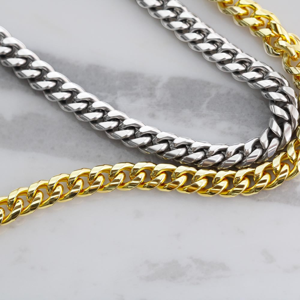 To My Son - Cuban Link Chain Necklace -  Flair 