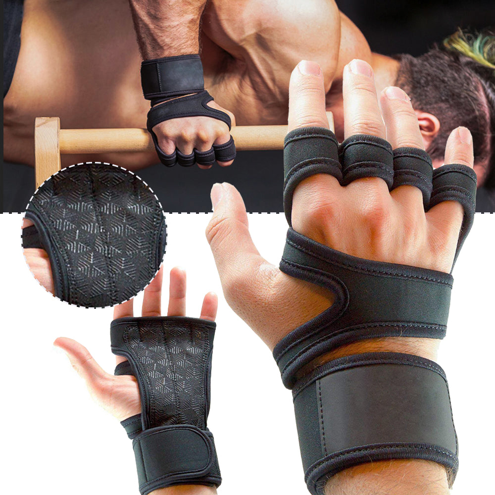 Sports Cross Training Gloves with Wrist Support for Fitness, WOD, Weightlifting, Gym Workout & Powerlifting -  no Calluses - Men & Women. -  Flair 