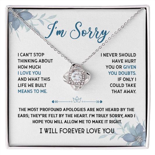 Love Necklace jewelry for women-apology necklace