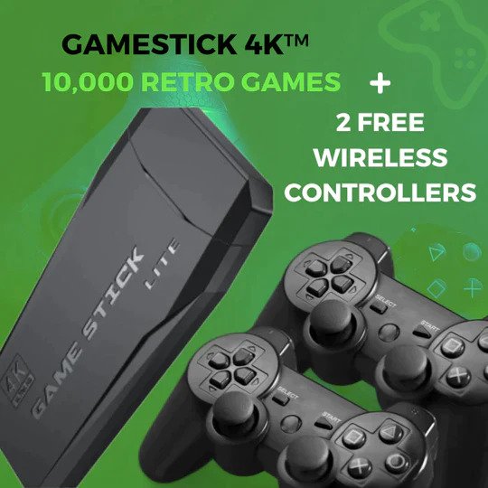  Retroplay- an All in One Retro Gaming Experience, Retro Play  Game Console, Retro Play Game Stick, Retro Wand Classic Games,Retro Plug  and Play Video Games for TV, 10000+ Games, 4K HDMI +