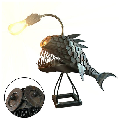 VINTAGE ANGLER FISH LAMP -  Flair 