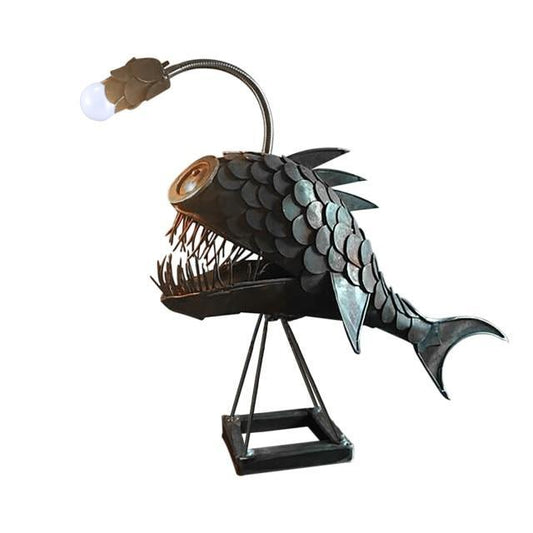 VINTAGE ANGLER FISH LAMP -  Flair 