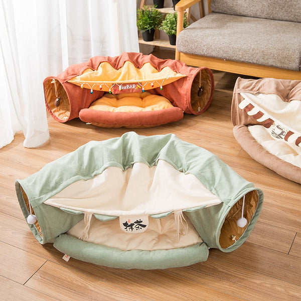 Cats Tunnel Interactive Toy/Bed - Dsflair